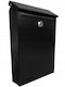 Outdoor Metal Mailbox in Black Colour 17.5cm