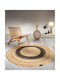 Guy Laroche Majestic Round Summer Rug Made of Jute Choco Φ150cm