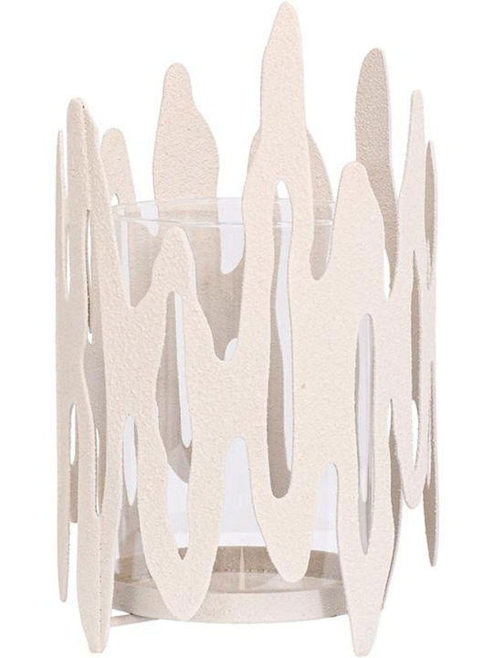Fylliana Metal Candle Holder In White Colour 14...