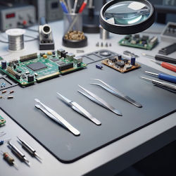 Set 4 Edelstahl Pinzetten für Augenbrauen Elektronik Modellierung Präzision Set 4 Edelstahl Pinzetten für Augenbrauen Elektronik Modellierung Präzision