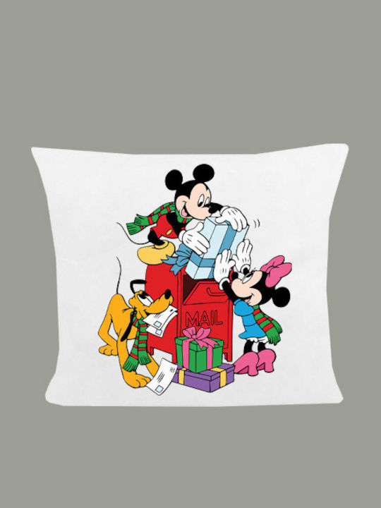 Perna Dimensiune 40x40cm Mickey Mouse Alb