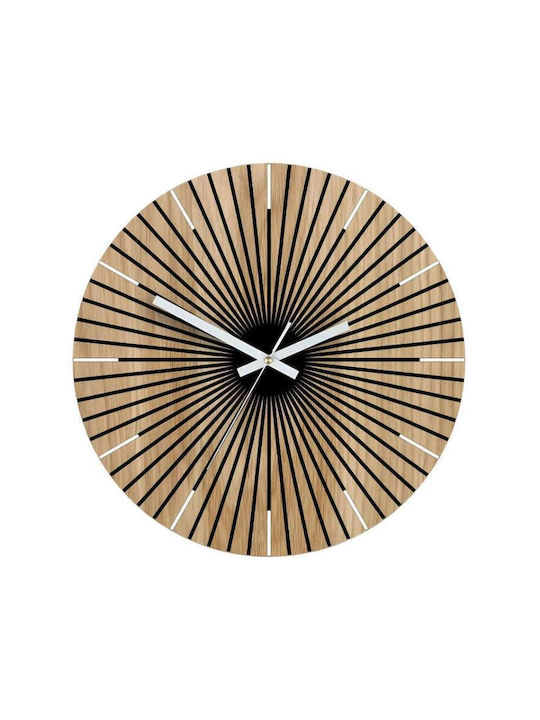 3D Silent Wooden Transparent Wall Clock Ø10cm