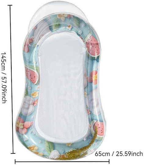 Inflatable Water Floating Bed Watermelon Red