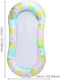 Inflatable Water Floating Bed Lounger Pineapple Green