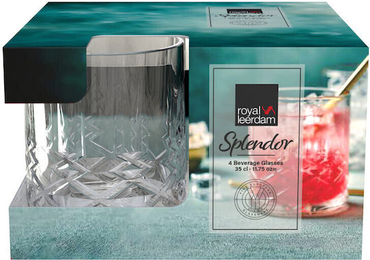 Royal Leerdam Splendor Комплект Чаши за Вода от Стъкло 350ml 4 Брой