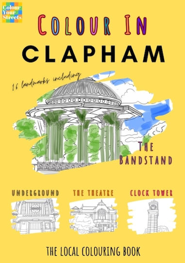 Clapham Colouring Book A4 Colour Your Streets Paperback Softback