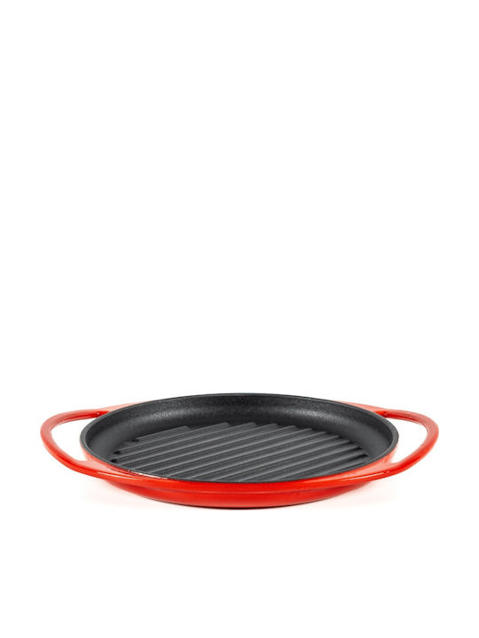 Lätt Home Grill Pan Cast Iron with Enamel Coating 26cm