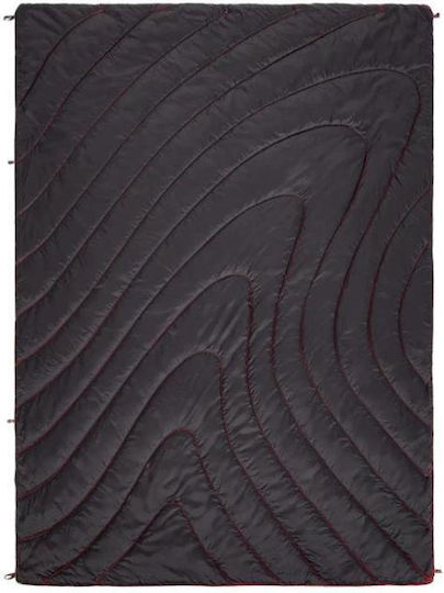 Portable Thermal Picnic Blanket Outdoor Camping Waterproof Camping Mat Style Black 1-1