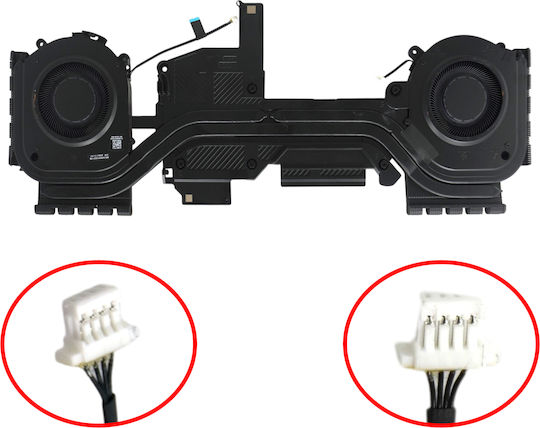 Ανεμιστηράκι Laptop Cpu Gpu Cooling Fan Heatsink Dell Alienware 2025 Aurora 16 16x 066w40 Cn-066w40 0vw2f2 Us2 0vw2f2 Vw2f2 234323432 460.0v90m.0021 0b 0063427 4pin Κωδ.81752