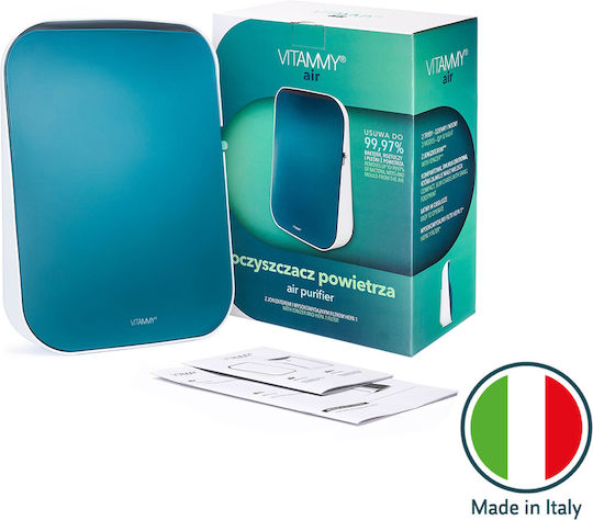Vitammy Air Pa500 Purificator De Aer Ionizant Filtru Hepa 1 Capacitate De Purificare A Aerului Până La 99,9% 2 Viteze Fabricat În Italia