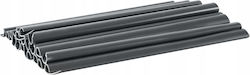 Set 10 Clips Attaching 19cm Garden Fence Tape Graphite