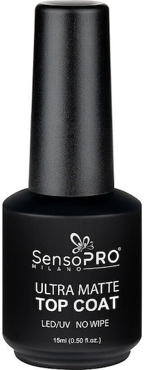 Ultra Matte Top Coat Sensopro Milano 15ml