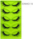 5 Pairs Set Green False Lashes Fox Eye Type Voluminous Realistic Fox Eye Shape Specifications 3dmao-16