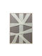 Made Art Decorative Painting 60x80x3cm Wood Grey White Thread White C543046