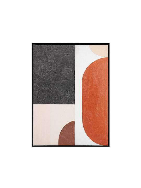 Varme A Decorative Painting Frame 60x80x4cm Canvas Multicolor Wood Black C543158
