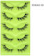5 Pairs Set Green False Lashes Fox Eye Type Voluminous Realistic Fox Eye Shape Specifications 3dmao-38