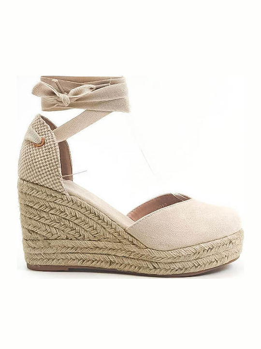 Women's Summer Platforms In Espadrille Style Beige