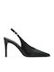 Leather Heels With High Brown Heel