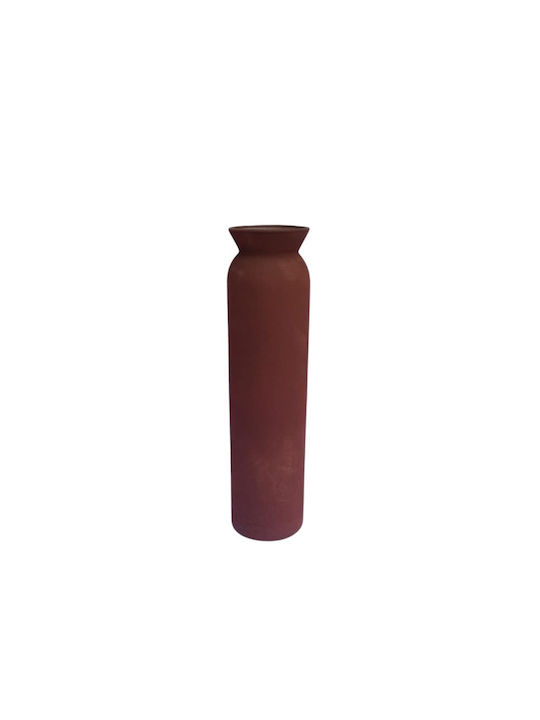 Liberta Decorative Glass Vase Marona Red