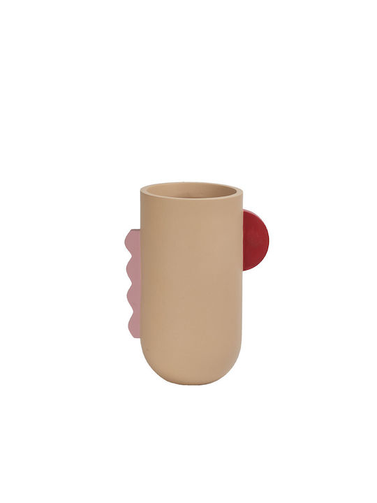 Liberta Decorative Polyresin Vase Crosby Multicolour 17x12xH23cm