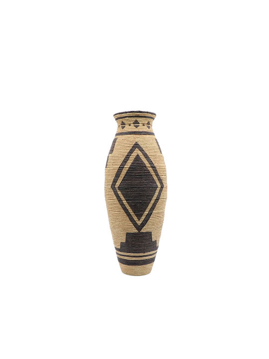 Liberta Decorative Polyresin Vase Inka Black 19x19xH47cm