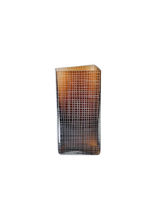 Liberta Decorative Glass Vase Honey Brown 16x12xH33cm