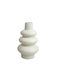 Liberta Decorative Polyresin Vase White 15x15xH24cm