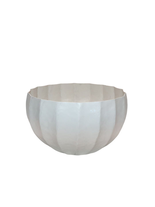 Liberta Decorative Aluminum Vase Ivella White 30x18xH30cm