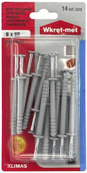 Dibluri Universale De Expansiune Pentru Fixare 6x60mm 14 Bucăți