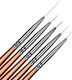 Luxorise Set 5 Nail Art Brushes Fine Lines