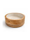 Costos Gold Spots Round Wooden Gold Serving Bowl with Diameter 15cm