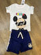 Kids Set with Shorts Summer 2 Pieces White