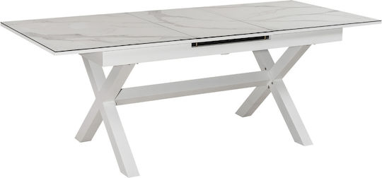 Garten- und Terrassentisch Aluminium Ausziehbar 210x90x76cm