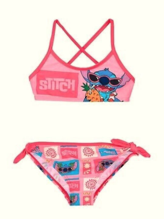 Disney Stitch Детски Костюм За Баня Бикини Оранжев