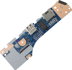 Placă Power Button Usb & Cititor Card Micro Sd & Power Button & Placă I O Rj45 Laptop Lenovo Thinkpad E490 20n8 20n9 20n80029ge 20n9s48500 Ee480 Ns-b421 Fe490 Ns-b911 02dl870 Cod 1-brd343