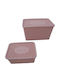 AGC AGC Kunststoff Aufbewahrungsbox mit Deckel Rosa 35,5x24,5x20cm