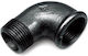 Black Nyplowe Elbow 1 1/2 Inch Dn40 90 Degree