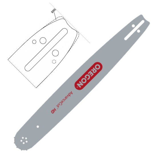 Oregon Advancecut Hd 15" 3/8" 1.5mm Guide Bar K095