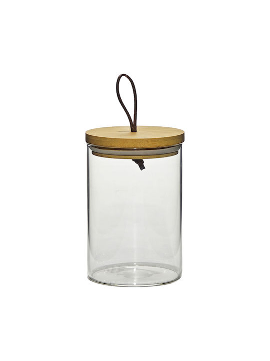 ArteLibre Allgemeine Verwendung Glasvase mit Deckel Transparent 8,5x8,5cm 1Stück