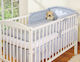 Bobono Standard Inside Gray Crib Bumper