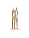 Tischdekoration Human Bodies 968-225-027 15x6x40cm Gold Aluminium
