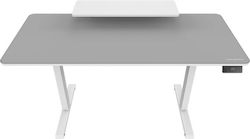 Birou Electric De Jocuri E-star 140 Cu Înălțime Reglabilă 140x60x72cm Alb