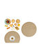 ArteLibre Round Plastic Beige Placemat 38cm