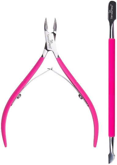 Maniküre Pediküre Set Nagelknipser Cuticle Tool SensoPro Milano Rosa