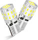 NovSight Крушки за автомобил T10 Canbus LED 6500K Хладно бяло 12-24V 12V 24V 3W 2 броя