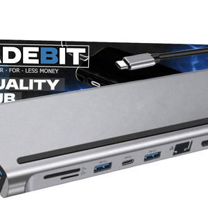 Dock / USB-C Dockingstation mit 4K PD Ethernet Grau