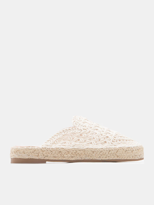 Luigi Knitted Women's Espadrilles In Beige Color