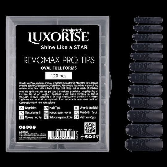 Sfaturi Reutilizabile Revomax Pro Forme Complete Ovale Polygel Gel 120 Bucăți