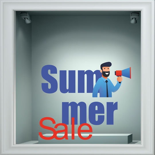 Αυτοκόλλητο Εκπτώσεων - Summer Sale 124 - 80cm X 66cm