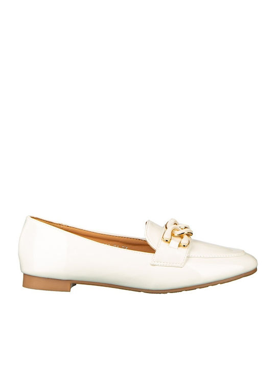 Γυναικεία Loafers σε Λευκό Χρώμα
